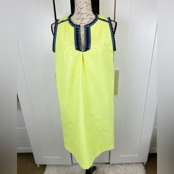 J.Crew Tall Arrow Print Shift Dress Size 2 - Picture 6 of 14